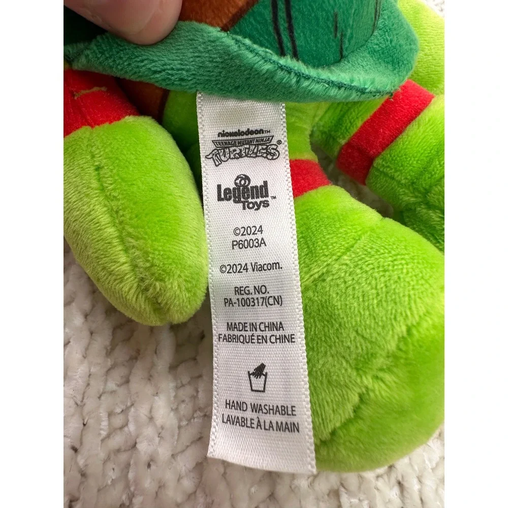 Legend Toys TMNT‎ Raphael Plush Red Mask Stuffed Animal 9 inch Kids Green 2024